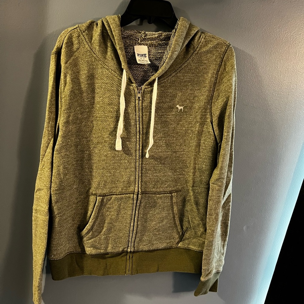 PINK zip hoodie size Medium